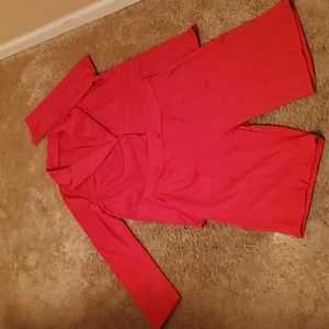 2 piece blazer and short set Polyester suit  16/2X( stretchy material)